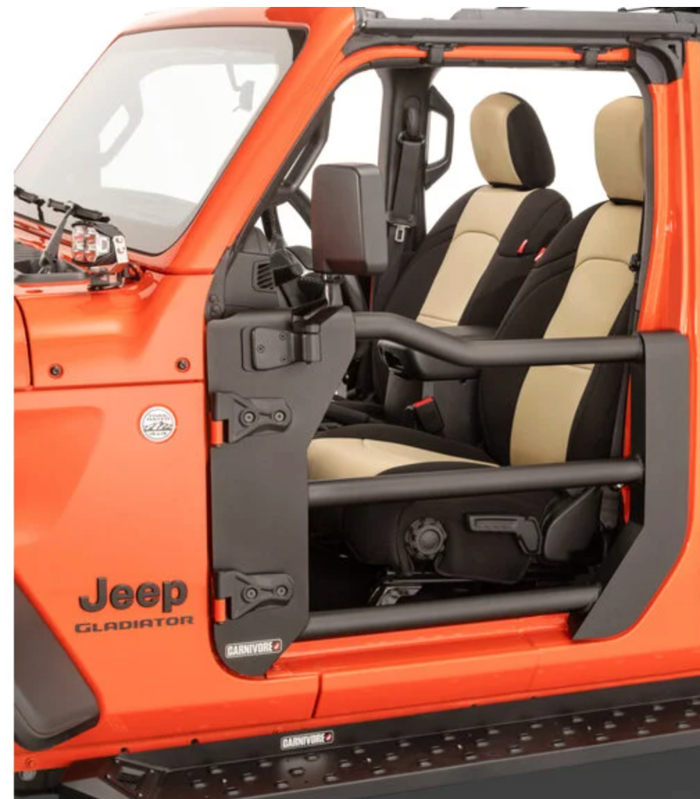 Carnivore Tube Doors Front and Rear for 18-26 Jeep Wrangler JL & Gladiator JT