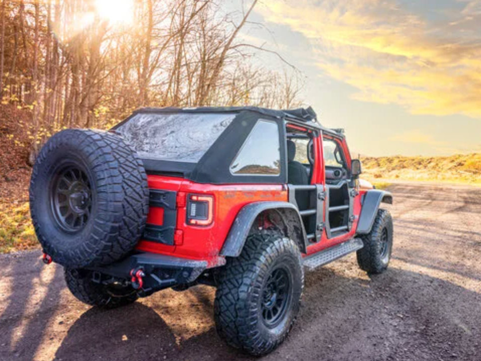 Carnivore Tube Doors Front and Rear for 18-26 Jeep Wrangler JL & Gladiator JT