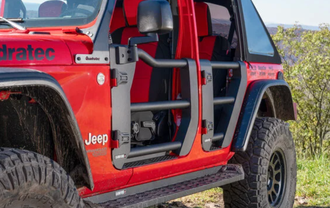 Carnivore Tube Doors Front and Rear for 18-26 Jeep Wrangler JL & Gladiator JT