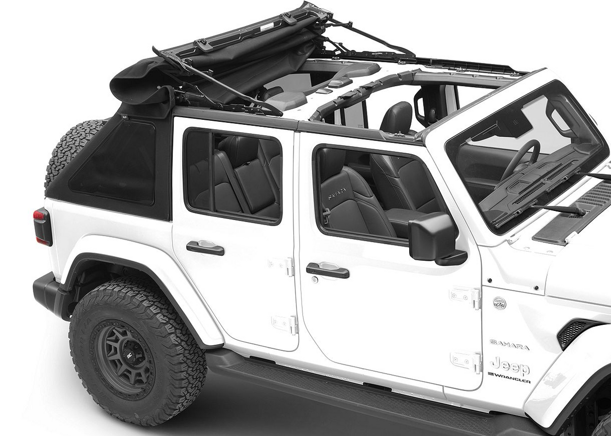 Bestop Trektop Ultra Soft Top – Black Twill for Jeep Wrangler JL 4-Door