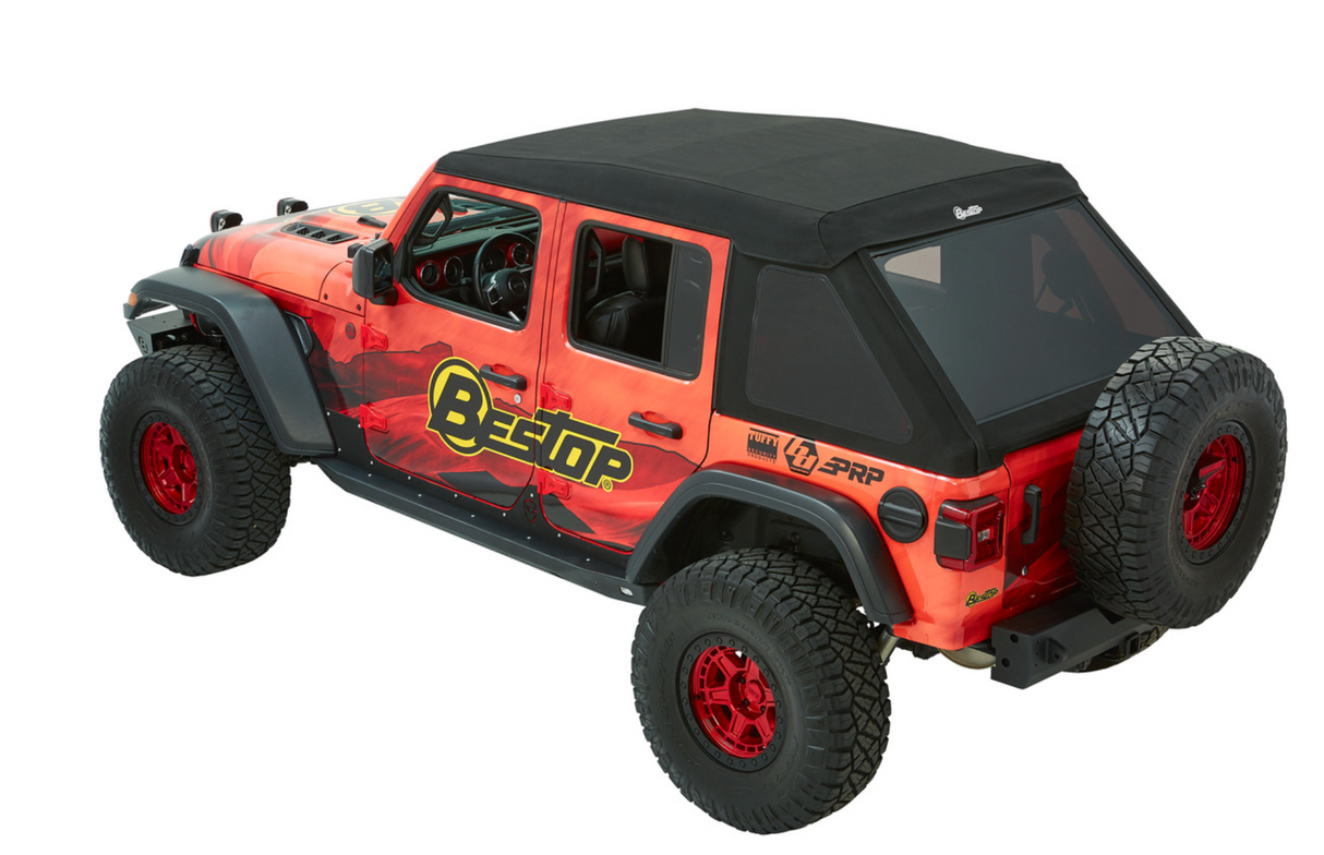 Bestop Trektop Ultra Soft Top – Black Twill for Jeep Wrangler JL 4-Door