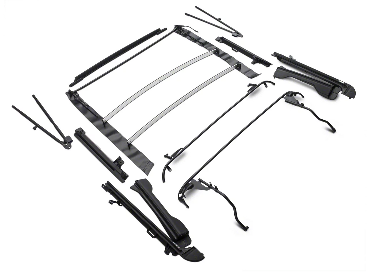 Bestop Trektop NX Glide Black Twill Soft Top for Jeep Wrangler JK 4-Door