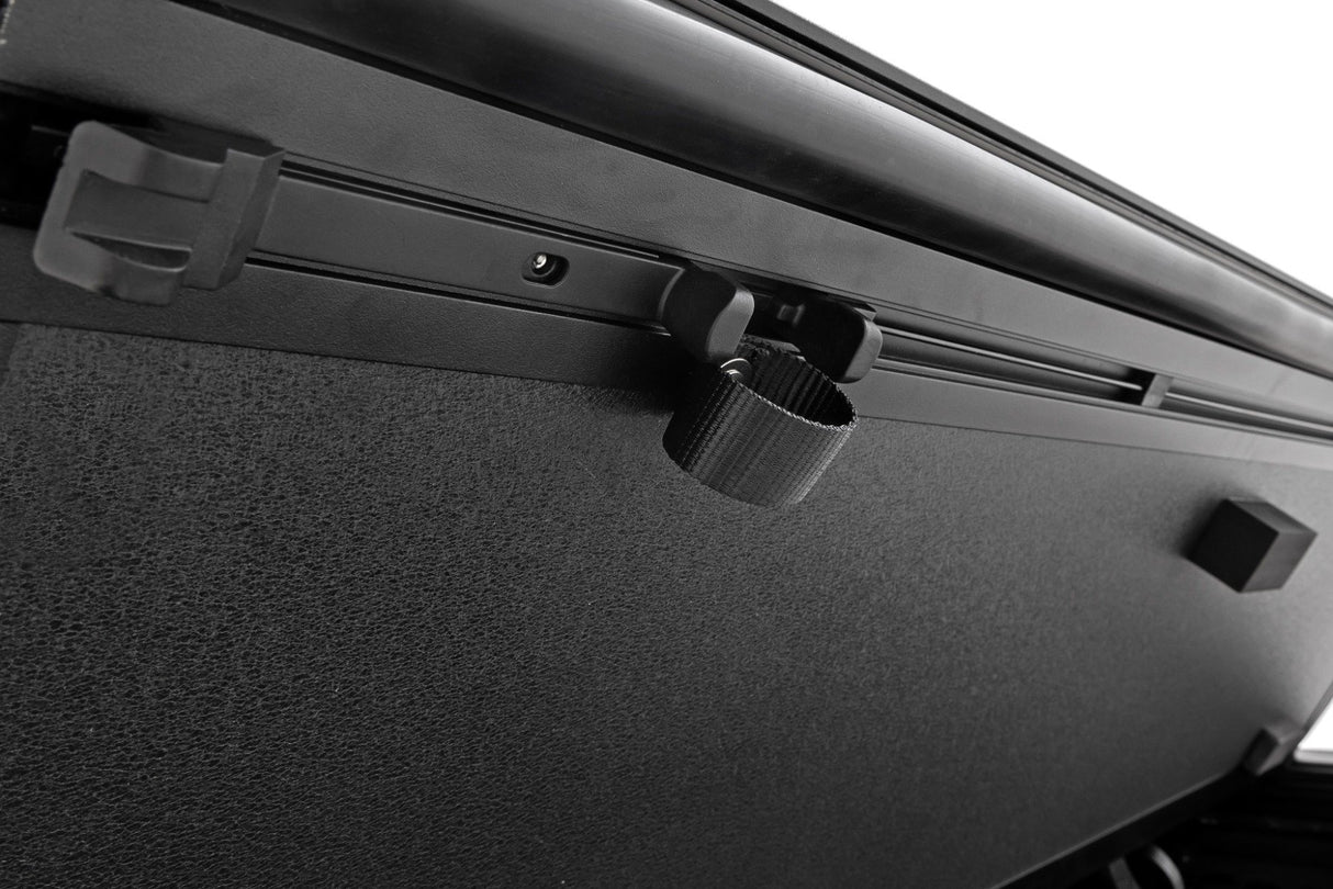 Rough Country Hard Tri-Fold Flip Up Bed Cover | 5' Bed | Jeep Gladiator JT 4WD (2020-2025)