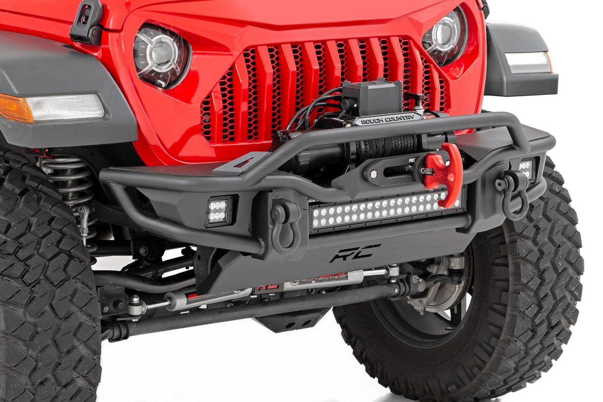 Front Winch Bumper | Tubular | Skid Plate | Jeep Gladiator JT/Wrangler JK & JL/Wrangler Unlimited – Front Bumper