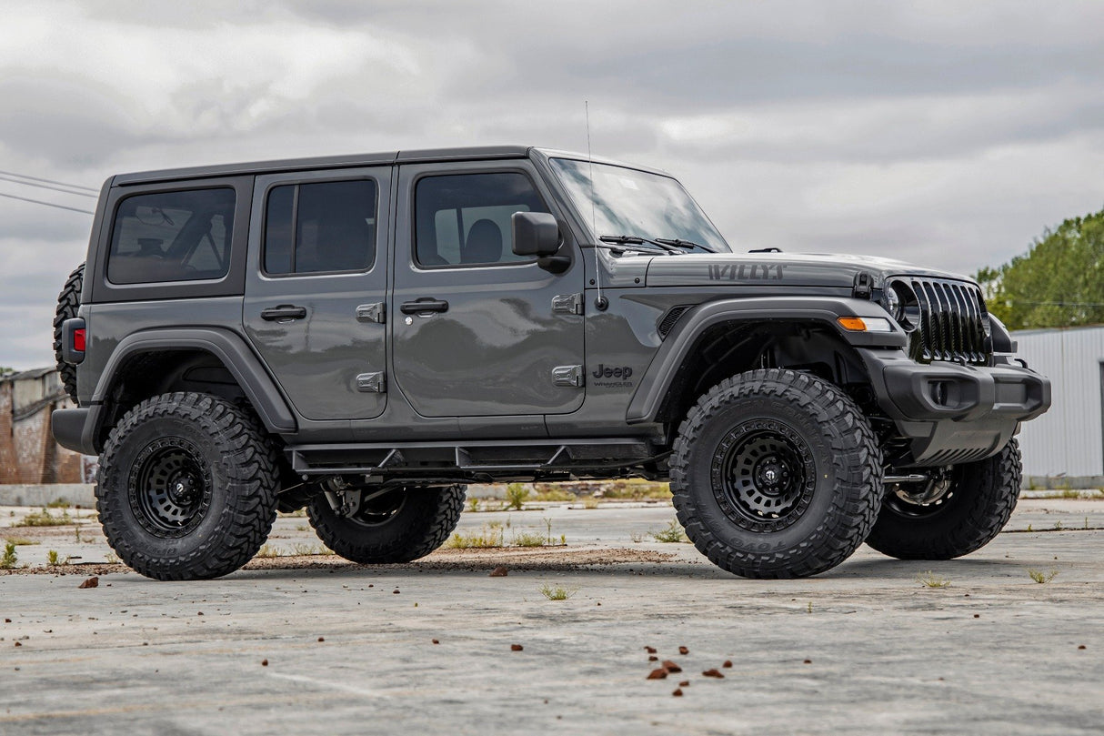 Rough Country 3.5 Inch Lift Kit | C/A Drop | 4-Door | EcoDiesel | Jeep Wrangler Unlimited (20-23)