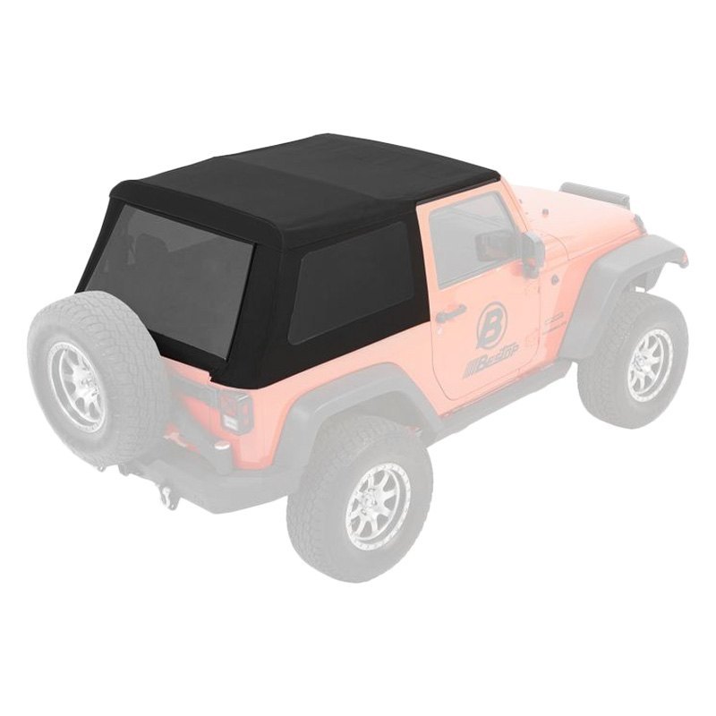 Bestop Trektop NX Glide Black Twill Soft Top for Jeep Wrangler JK 2-Door