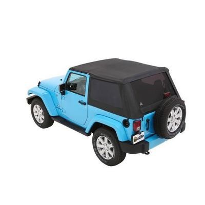 Bestop Trektop NX Plus Black Twill Soft Top for Jeep Wrangler JK 2-Door