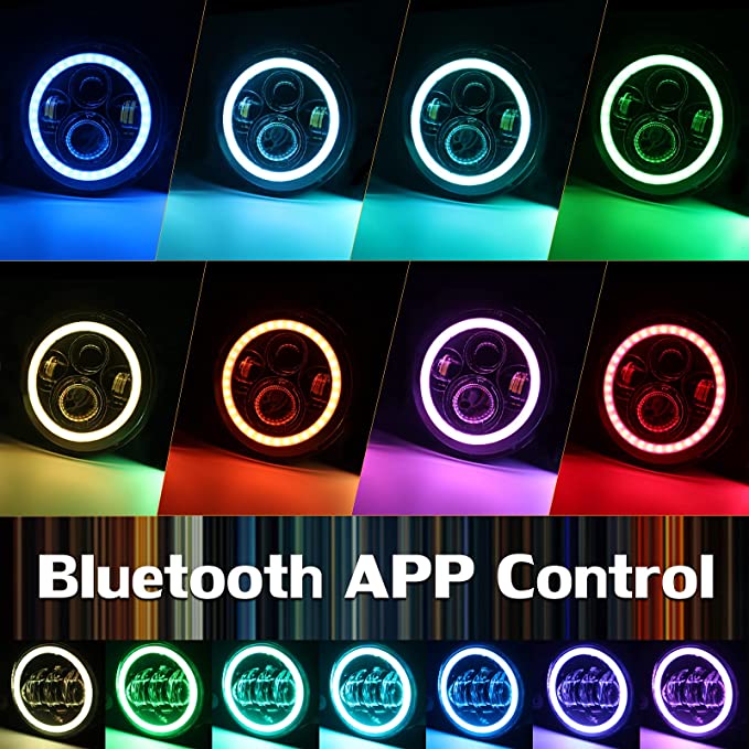 Trail Ops RGB Halo Headlight-Foglight Combo JK/JKU Wrangler