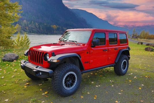 rough country fender flare set for jeep wrangler 