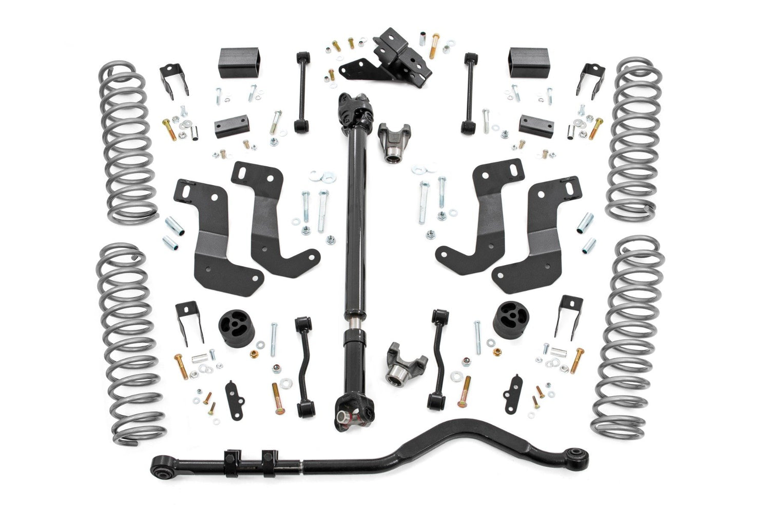 Rough Country 3.5 Inch Lift Kit | C/A Drop | 4-Door | 392 | Jeep Wrangler Unlimited (24-26)