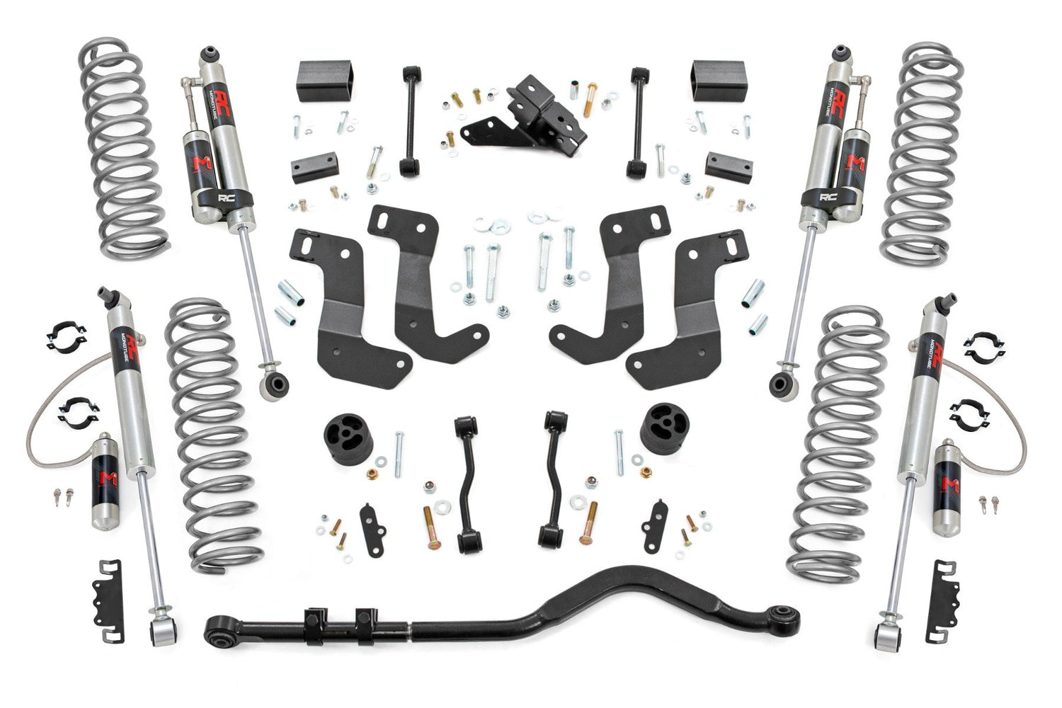 Rough Country 3.5 Inch Lift Kit | C/A Drop | Stage 1 | Jeep Wrangler Unlimited (18-23)