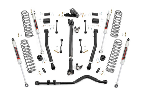 Rough Country 3.5 Inch Lift Kit | Adj Lower | FR D/S | Jeep Wrangler Unlimited (24-26)