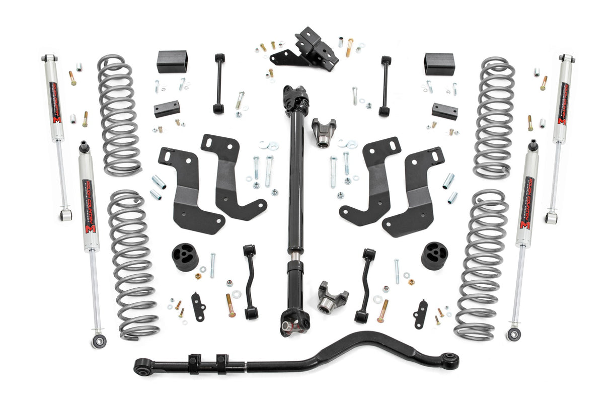 Rough Country 3.5 Inch lift Kit | C/A Drop | FR D/S | Jeep Wrangler Unlimited (18-23)