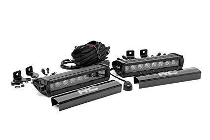 Rough Country 8" CREE LED Single Row Black Series Pair 70728BL