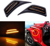 Jeep Wrangler And Gladiator 18+ 2DR/4DR JL, JLU, JT LED Fender Vent Turn Signals