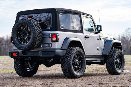 Rough Country 3.5 Inch Lift Kit | Adj Lower | FR D/S | Jeep Wrangler JL 4WD (2018-2023)