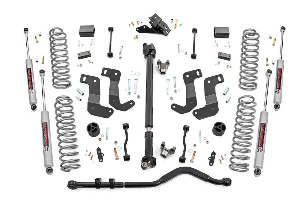 Rough Country 3.5 Inch Lift Kit | C/A Drop | FR D/S | Jeep Wrangler JL 4WD (2024-2026)