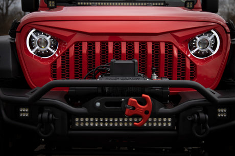 Jeep Wrangler And Gladiator 18+ 2DR/4DR JL, JLU, JT LED Demon Eye Halo Headlights