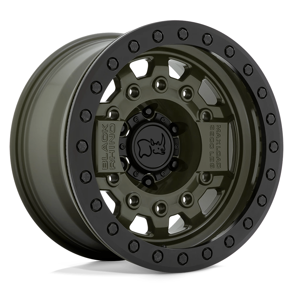 Black Rhino OLIVE DRAB GREEN W/ BLACK HARDWARE BR AVENG BL 17X8.5 5X127 -32 71 OD-GRN