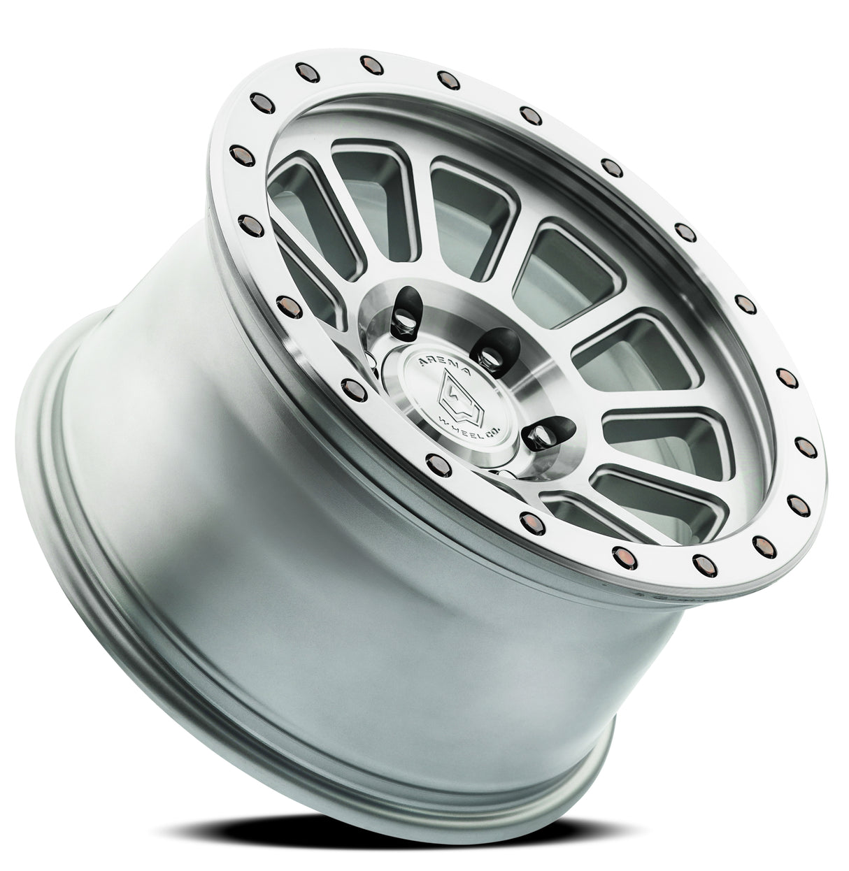Arena Ammo 17x9 0mm Gloss Silver Machined Wheel