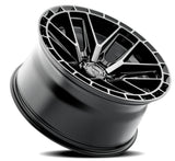 Arena Battle 20x10 -18mm Glossy Black Machined DDT Face & Lip Wheel