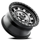 Arena Gunner 17x9 0mm Satin Gun Metal & Satin Black Lip Wheel