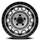 Arena Gunner 17x9 0mm Satin Gun Metal & Satin Black Lip Wheel