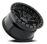 Arena Hustle 20x9 1mm Satin Black & Gloss Black Lip Wheel