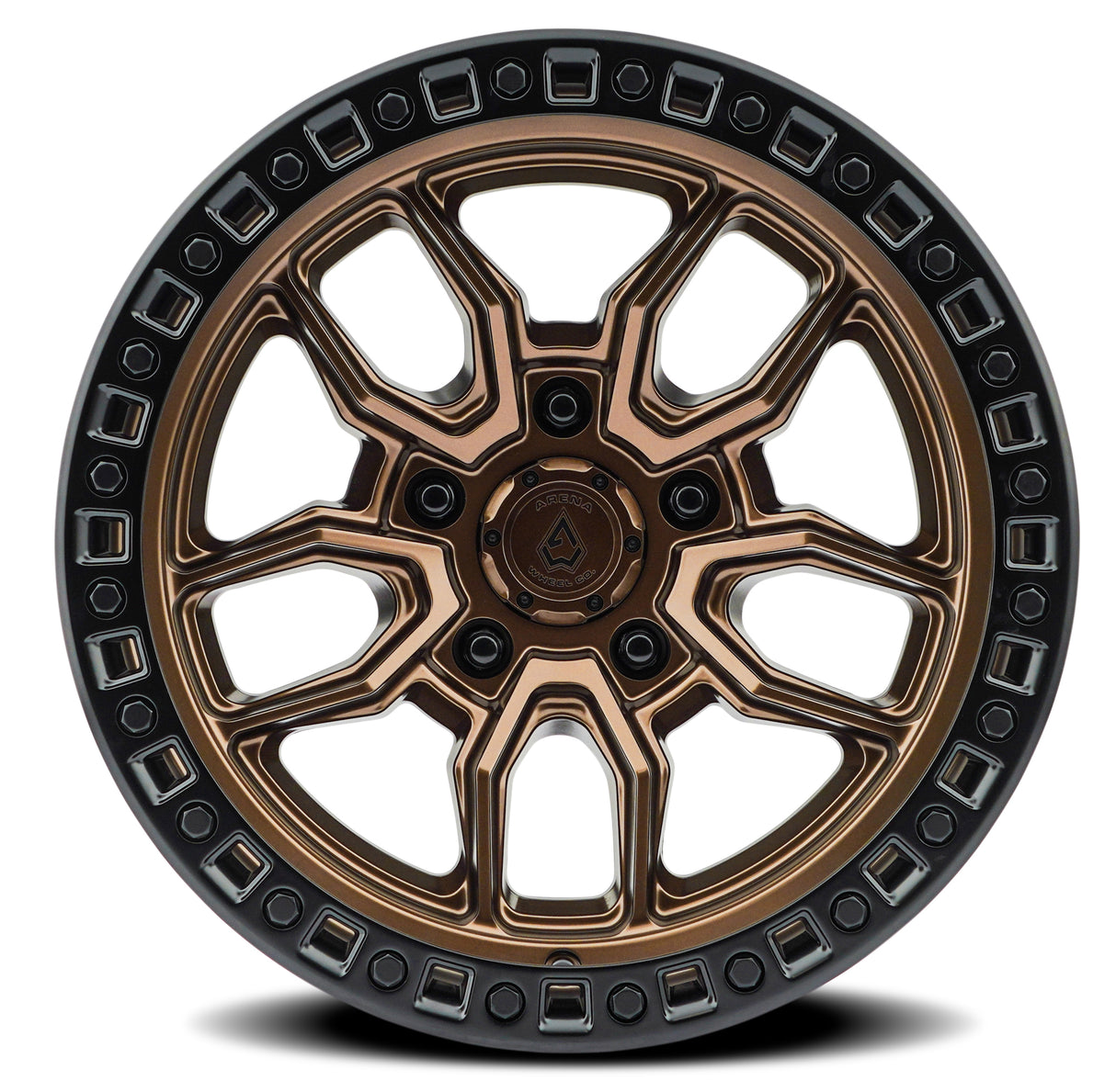 Arena Hustle 20x9 1mm Smoked Bronze & Satin Black Lip Wheel