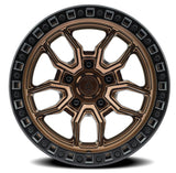 Arena Hustle 20x9 1mm Smoked Bronze & Satin Black Lip Wheel