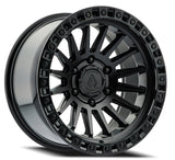 Arena Mesa 17x9 0mm Satin Black & Gloss Black Lip Wheel