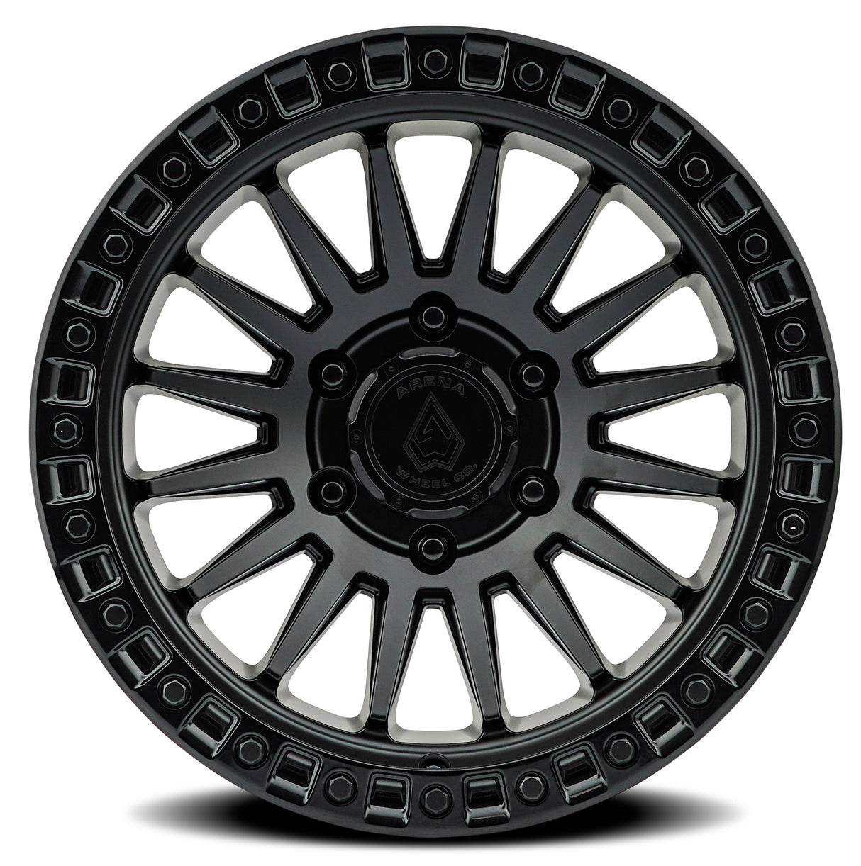 Arena Mesa 17x9 0mm Satin Black & Gloss Black Lip Wheel