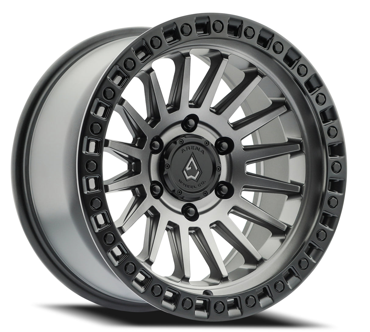 Arena Mesa 20x9 0mm Satin Black & Gloss Black Lip Wheel