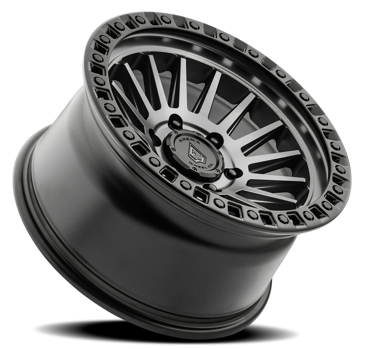Arena Mesa 20x9 0mm Satin Black & Gloss Black Lip Wheel
