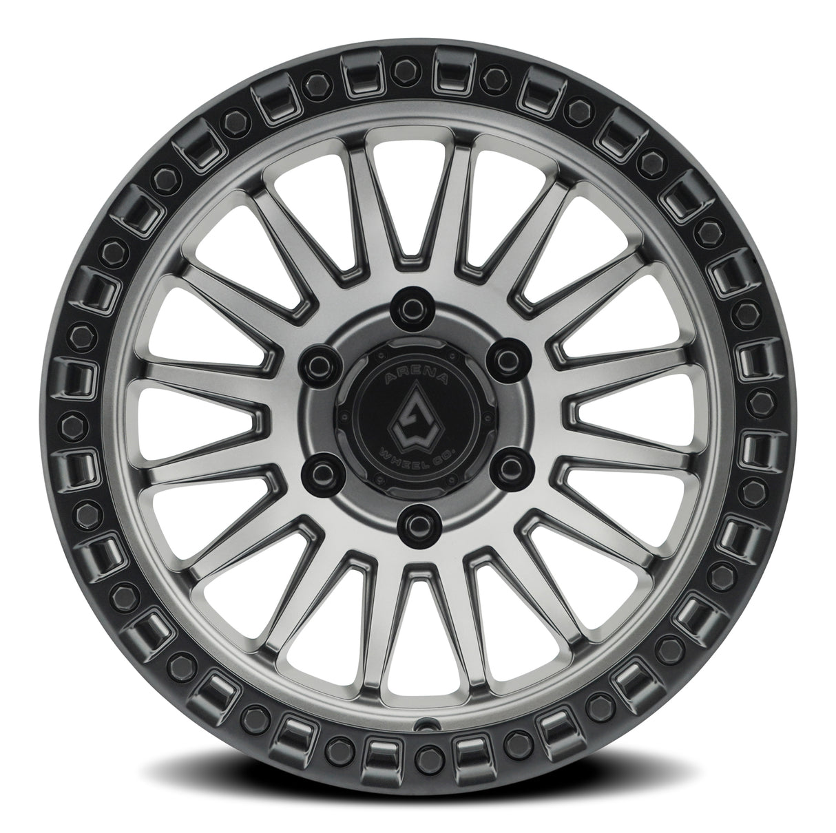 Arena Mesa 20x9 0mm Satin Black & Gloss Black Lip Wheel