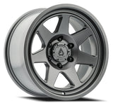 Ridge Wheel - 17x8.5 - 0mm - SATIN GUN METAL