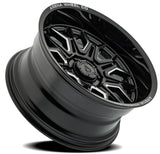 Arena A117 Violator Gloss Black & Milled 22x12 -44mm Wheel
