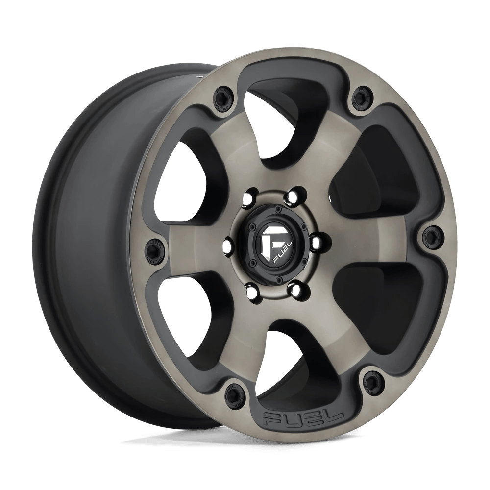 Fuel 1PC MATTE BLACK DOUBLE DARK TINT BEAST 18X9 5X5.0 78.1 MBT -12