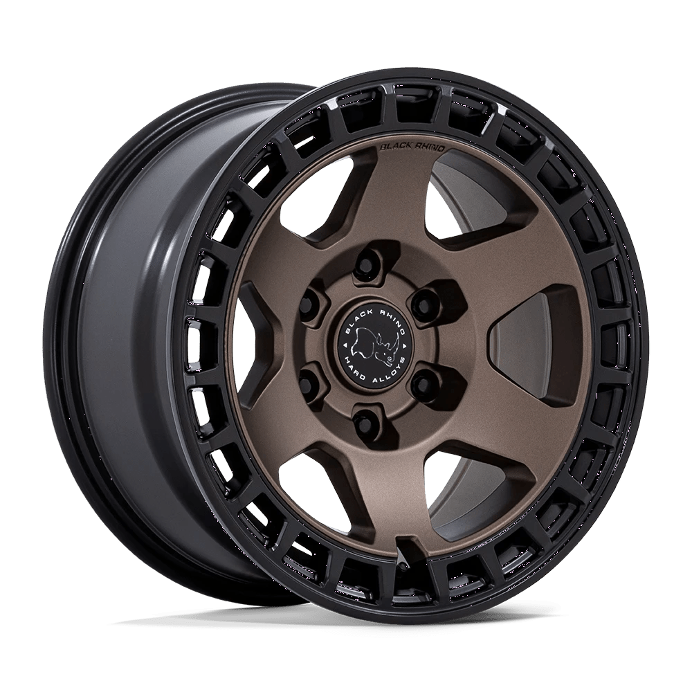 Black Rhino BURNT BRONZE W/ MATTE BLACK LIP BAHARI 17X8.5 5X5 71 -10 B-BRNZ M-BLK