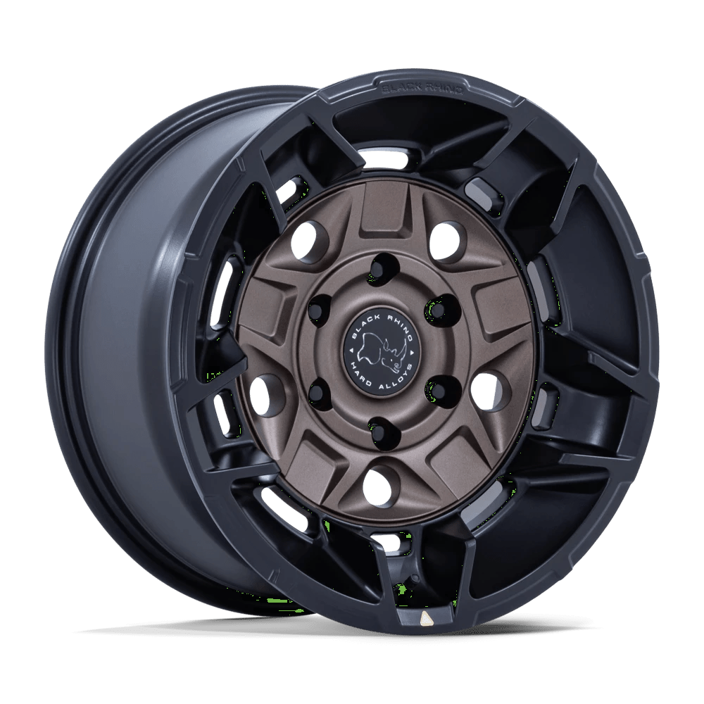 Black Rhino BURNT BRONZE W/ MATTE BLACK LIP GUARD 17X8.5 5X5 71.5 +0 B-BRNZ M-BLK