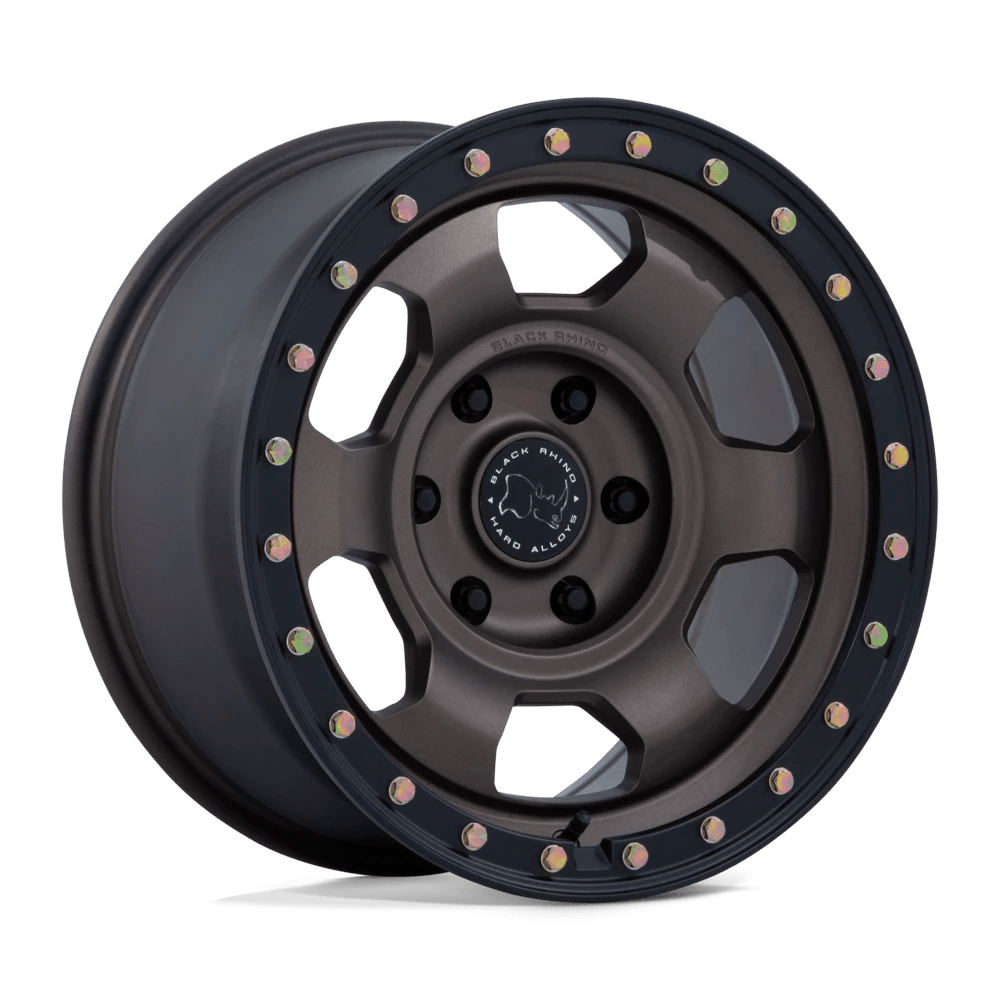Black Rhino BURNT BRONZE W/ MATTE BLACK LIP TROOPER 17X8.5 5X5 71.5 -10 B-BRNZ M-BLK
