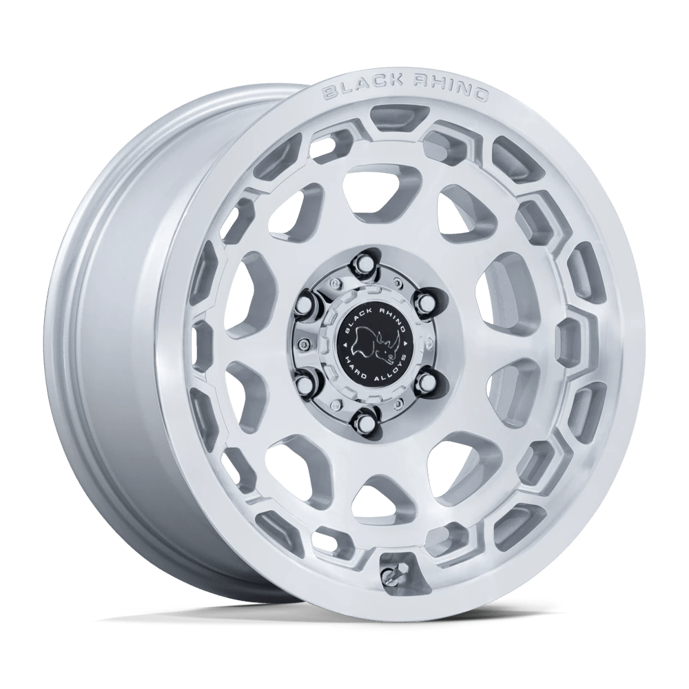 Black Rhino GLOSS SILVER W/ MACHINED FACE CONGO 17X8.5 5X5 71.5 +0 G-SLV MCH