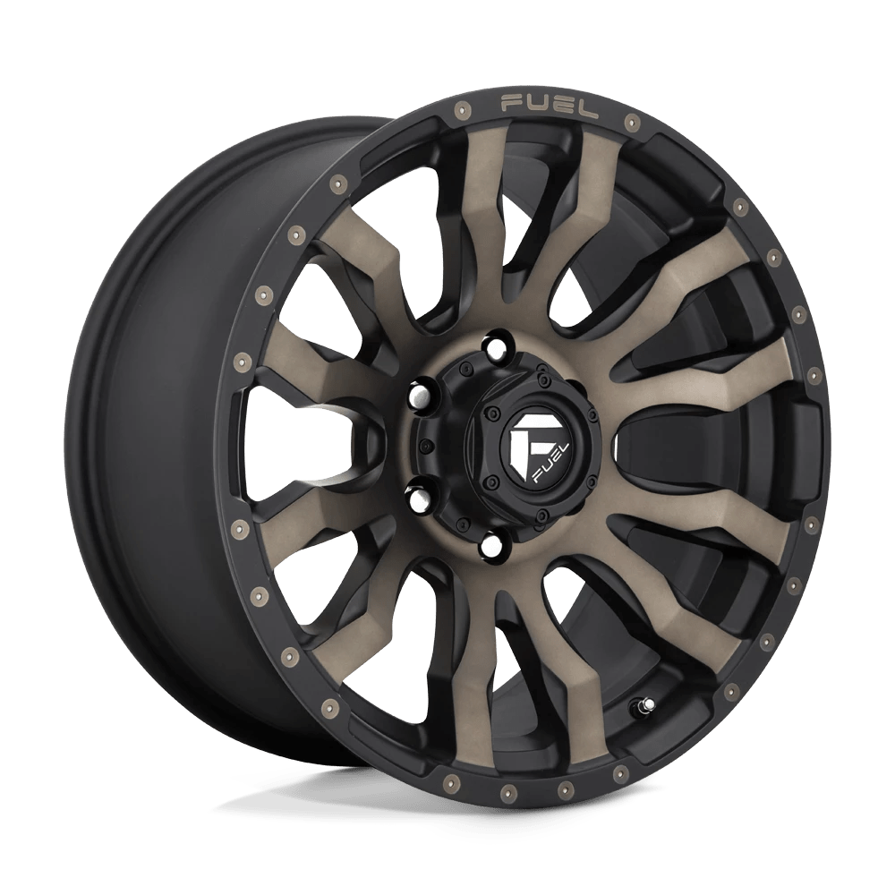 Fuel 1PC MATTE BLACK DOUBLE DARK TINT BLITZ 22X12 5X5.0 71.5 MBT -44