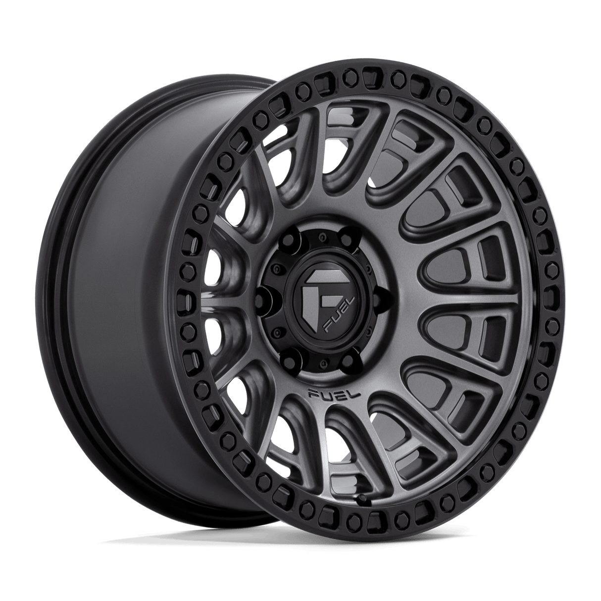 Fuel 1PC MATTE GUNMETAL W/ BLACK RING CYCLE 20X9 5X5.0 71 GDB +1