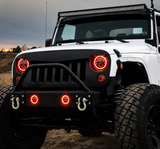 Trail Ops 7-Inch RGB LED Headlight & Fog Light Combo Kit | Jeep Wrangler JK/JKU