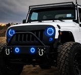 Trail Ops 7-Inch RGB LED Headlight & Fog Light Combo Kit | Jeep Wrangler JK/JKU