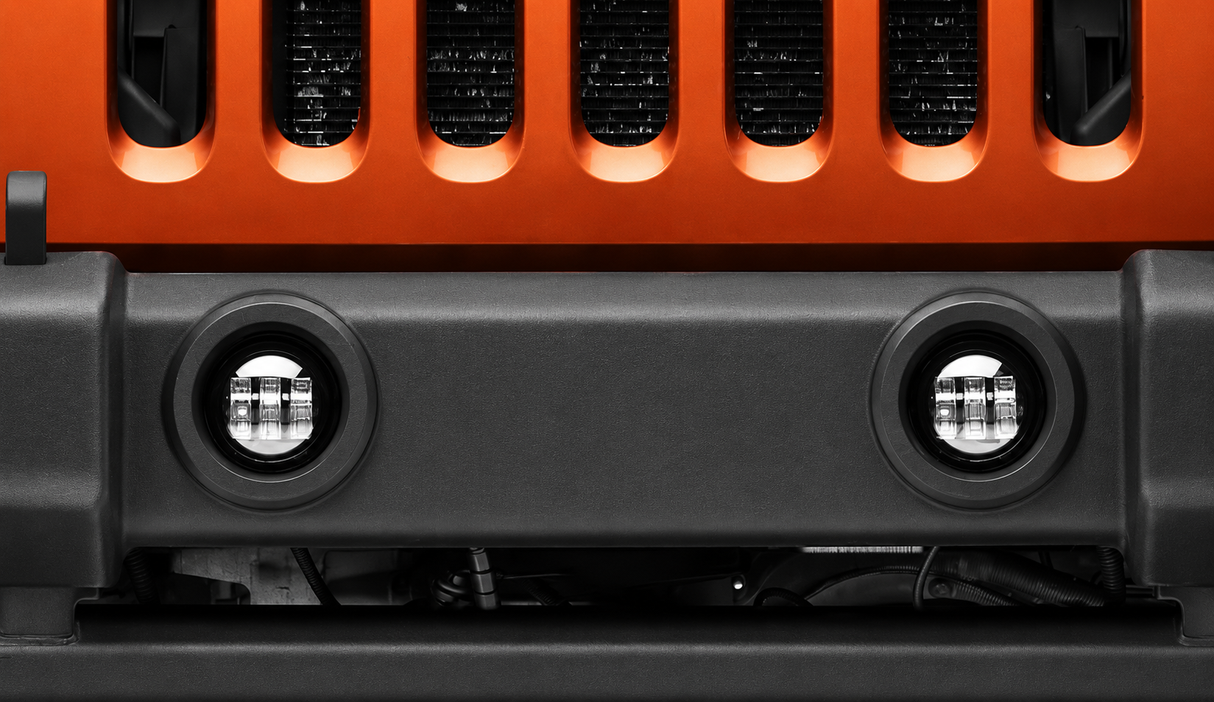 Trail Ops LED Fog Lights | Jeep JK/JKU/JL/JLU & Gladiator JT (4- Point Mount)