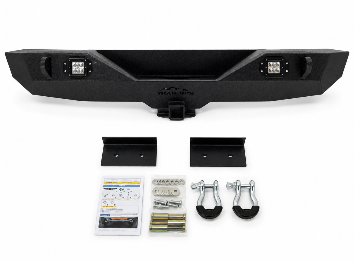 JK/JKU Rear Bumper with cube reverse lights