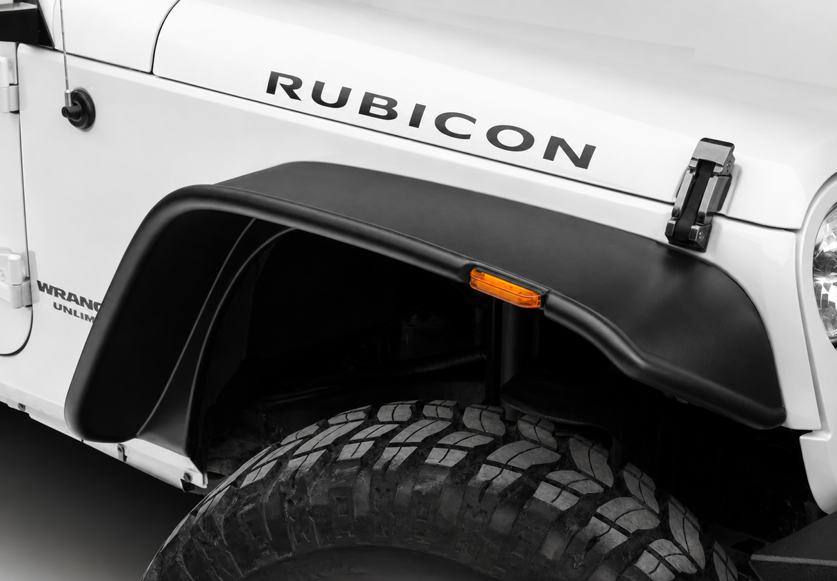 Trail Ops ABS Flat Fender Flares | 2007-2018 Jeep Wrangler JK & JKU