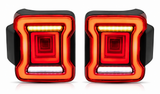 Jeep Wrangler And Gladiator 18+ 2DR/4DR JL, JLU, JT Sequential LED Tail Lights With A Prism Effect